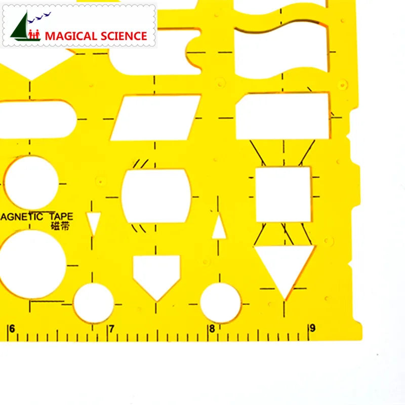 Flowchart Drawing Template K plastic Flexible Professional network flow chart symbols ruler for students JSH4351
