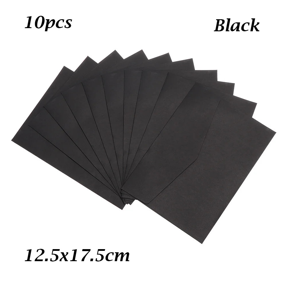 Beautiful Classic Retro Multicolor tie Pearl paper envelopes on Kraft for wedding invitation gift envelope  Greeting Card Bag