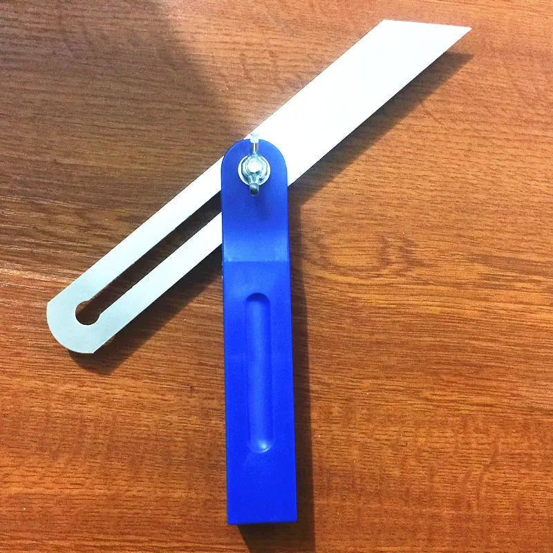 0-22/0-27cm Sliding Angle Ruler T Bevel Hardwood Handle Rotatable Engineer Ruler Plastic Handle Wooden Marking Gauge Protractor
