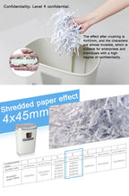 21L Small Portable Shredder Office Home Multifunctional 4 Level Confidential Paper Document Disc Grinder Crusher Destroyer 1pc