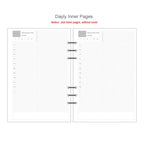 45 Sheets A5 A6A7 Loose Leaf Notebook Refill Spiral Binder Inner Page Weekly Monthly To Do Line Dot Grid Inside Paper Stationery