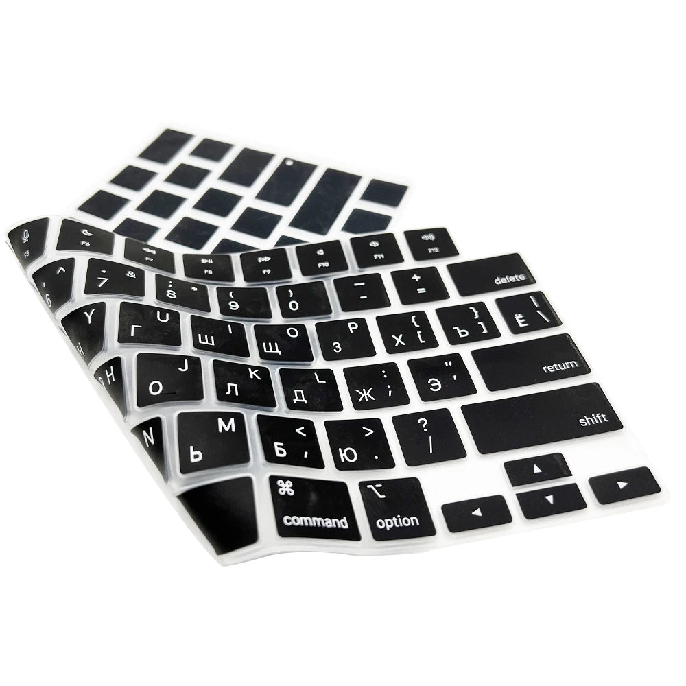 Multi-Language Keyboard Protector Compatible with for MacBook Air/Pro M5-M4 A2779,A3434,A3241 | Arabic, FR, RU, ES, IT Layouts