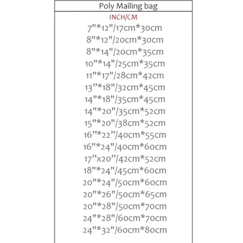 INPLUSTOP 50Pcs/lots PE Colors Printing Express Bags Cute Pattern Clothing Shipping Bags Waterproof Poly Mailer Postal Mail Bags