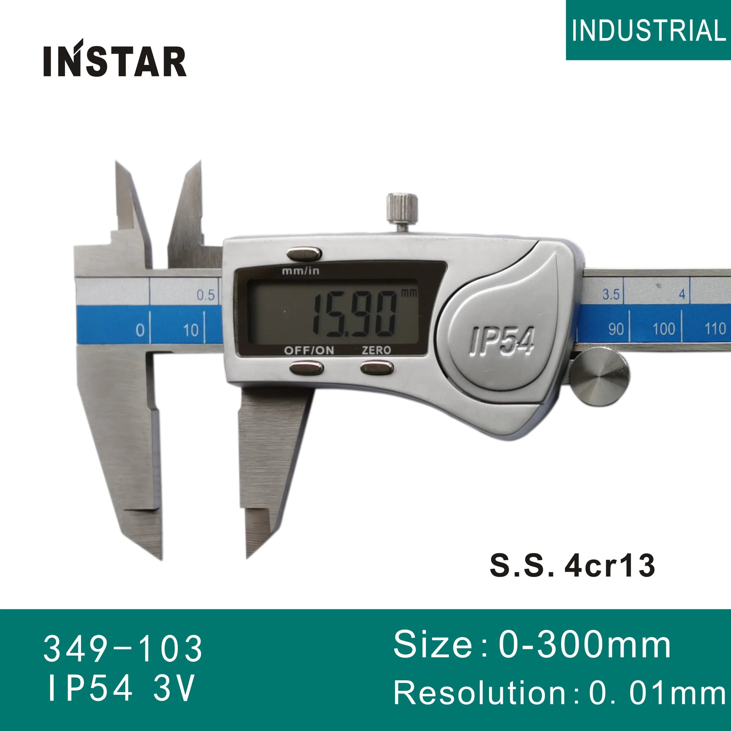 INSTAR Electronic Vernier Caliper IP67 Absolute Origin Coolant Proof 0-150mm/6" High Accuracy IP54 Digital Caliper 200mm 0.01mm