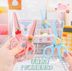 1pcs Cartoon Child Safety Scissors Stationery DIY Paper Cutting Cute Student Office Portable Art Scissors Tool