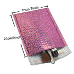 10PCS Holographic Metallic Bubble Mailer Laser Gift Bags Glamour Colorful Foil Bubble Envelopes Padded Shipping Mailing Envelope