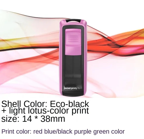 Rectangle Pocket Self Inking Engraving Rubber Stamp Hold DIY Material for Laser Engraving Stamping Machine