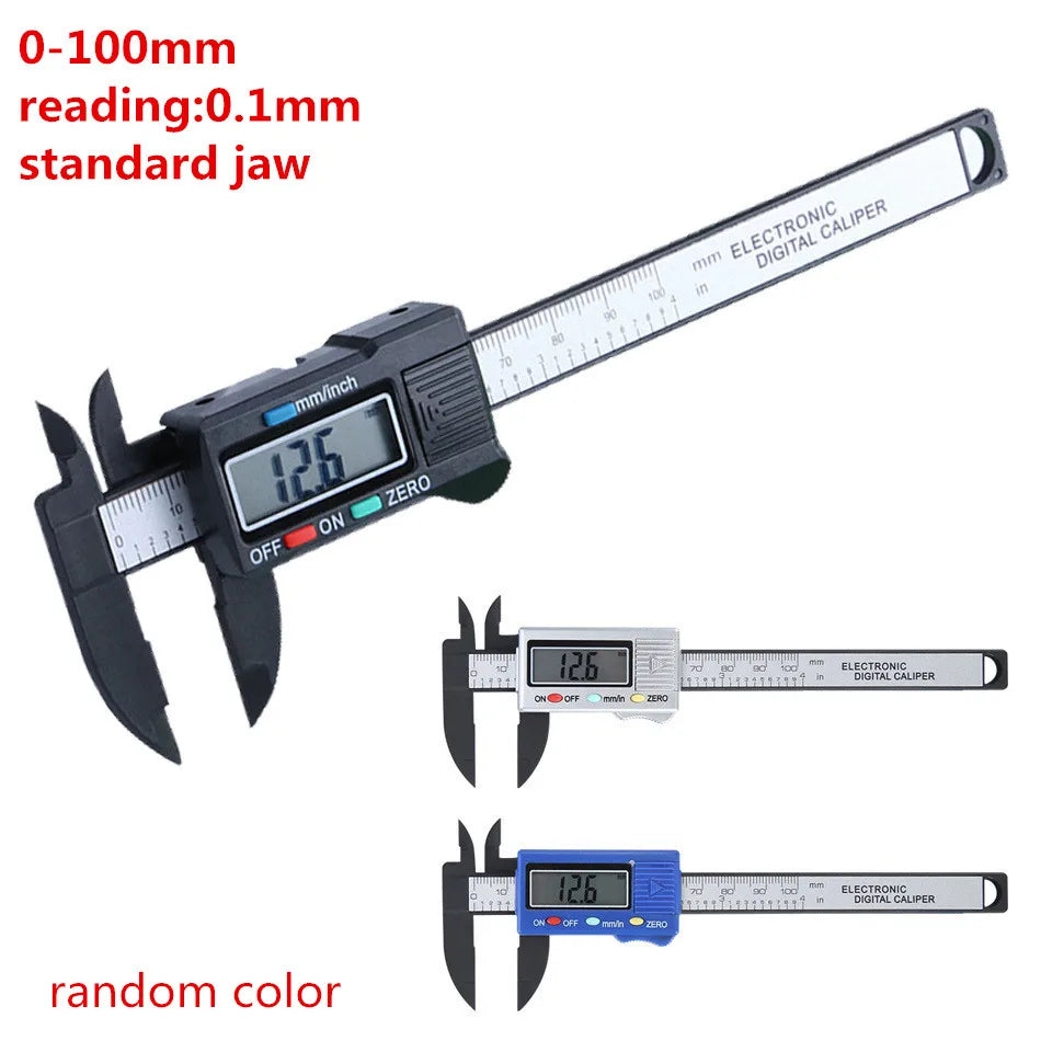 300mm 200 Electronic Digital Caliper LCD Plastic Vernier Caliper  Long Jaw Micrometer Inner Outer Diameter Gauge Measuring Tools