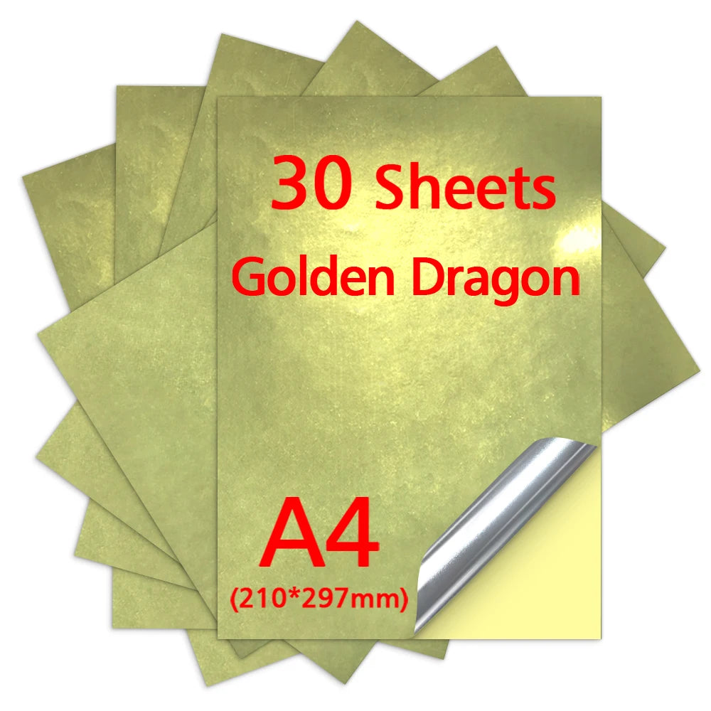 10-100 Sheets A4 self-adhesive Matte Printable Vinyl Sticker Paper for Inkjet printer DIY Crafts Copy Paper Inkjet Printer Paper