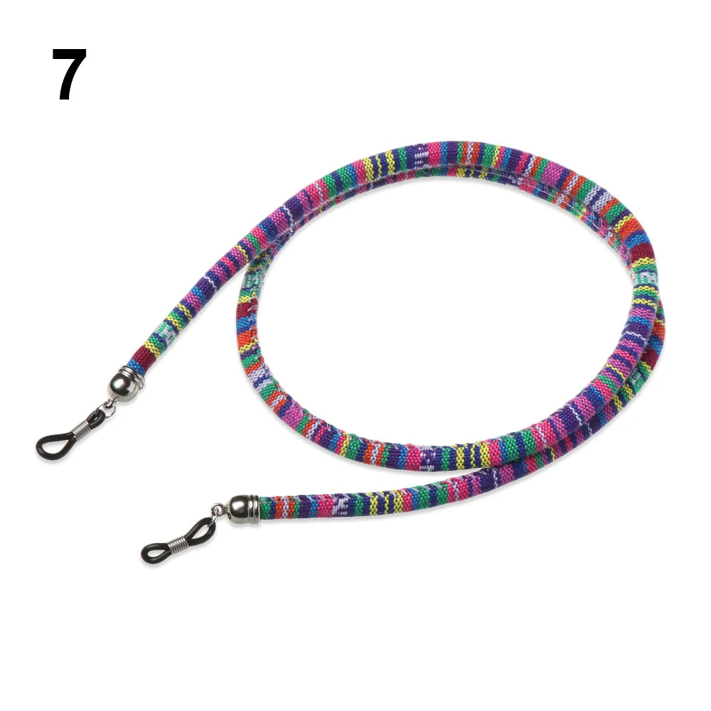 Colorful Acrylic Beads Glasses Chain Reading Glasses Cord Holder Anti-lost Rope Vintage Neck Strap Rope for Eyewear Accessories