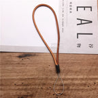 Leacther Lanyard-Vintage Leather Key Chain with Lanyard Mobile Phone Straps Strap Wrist Rope Phone for USB Flash Drives Keys