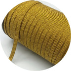 5yards/Lot 6mm Glitter Elastic Ribbon Sewing Elastic Band Fiat Rubber Band For Waist Band Stretch Rope DIY Mask Lanyard