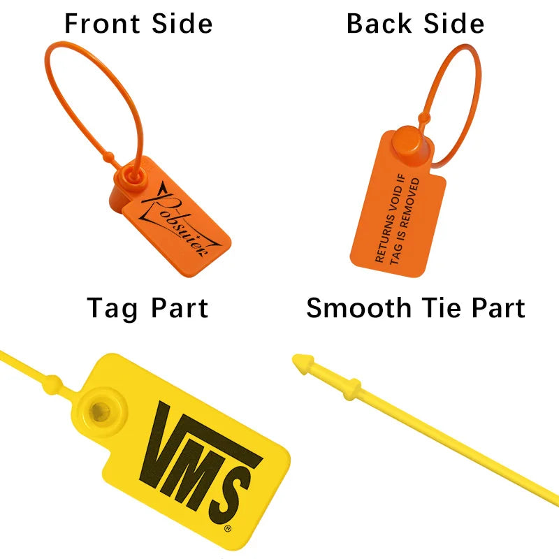 100 Custom Product Hang Tags Label Plastic Security Garment Clothes Shoes Bag Key Gift Logo Brand Printed Labels Tag 160mm/6.3"