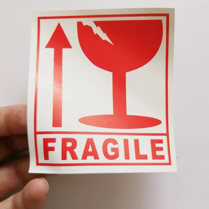 120pcs 80*90mm Warning Shipping Label Fragile Products Box Sticker