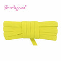 BRISTLEGRASS 2 5 10 Yard 1/4" 6mm Flat Skinny Elastic Cord Glitter Latex Rubber Band Rope Notebook Earloop Dress DIY Sewing Trim