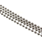 1.5 2.0 2.4 3.2 4 6 8 10mm Stainless Steel Ball Chain Bulk Bead Chain Necklace Connector Clasp For DIY Necklace Jewelry Making