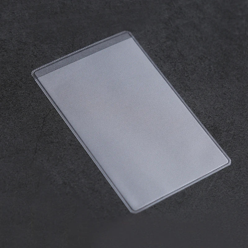 10pcs Travel PVC Cards Holder ID Bus Business Bank Credit Card Holder Transparent Waterproof Cards Protecting Cover Pouch Bag