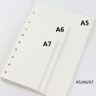 A5 A6 A7 Woodfree Printing Paper Planner Inner Pages For Filofax Creative Office Notebook Spiral Filler Papers Binder Inner Page