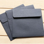 20Piece 10*10cm Square Color Candy Small Envelope DIY Colour Purple/Black/Green/cowhide/yellow/Blue/Pink