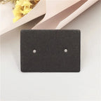 3.5*2.5cm 100Pcs/lot Kraft Paper Ear Studs Hang Tag Jewelry Display Card Earring Kraft Paper Tag Ear Ring Paper Hang Price Tags