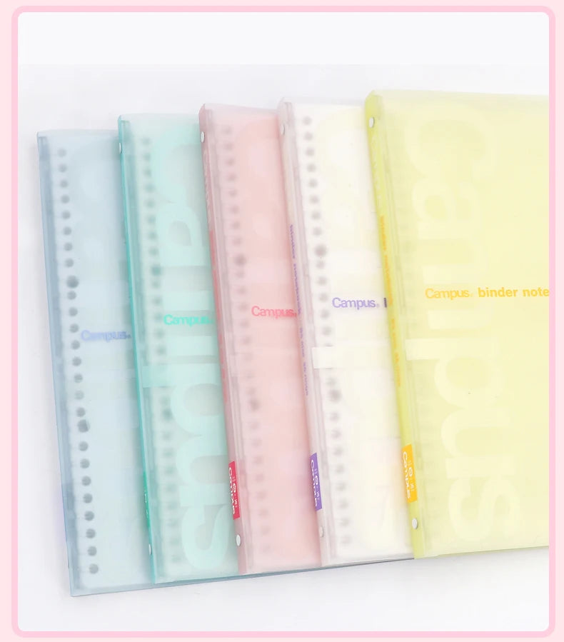 Japan KOKUYO Campus Loose-leaf Soft Cover B5 Thin Notebook with 50 Sheets 5mm Square or Dot Grid Loose-leaf Paper Refill