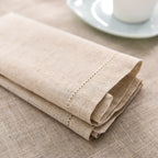 12pcs Table Napkins Wedding Party Dinner Table White Cloth Napkin Restaurant Home Napkins Cotton Linen Handkerchie 4 Size