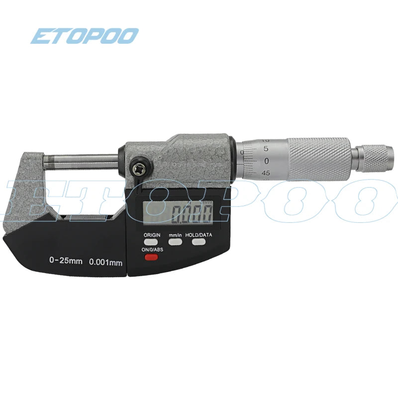 High Quality 0-25mm Micron Digital Outside Micrometer Electronic Micrometer Gauge 0.001 mm Digital Tools Caliper