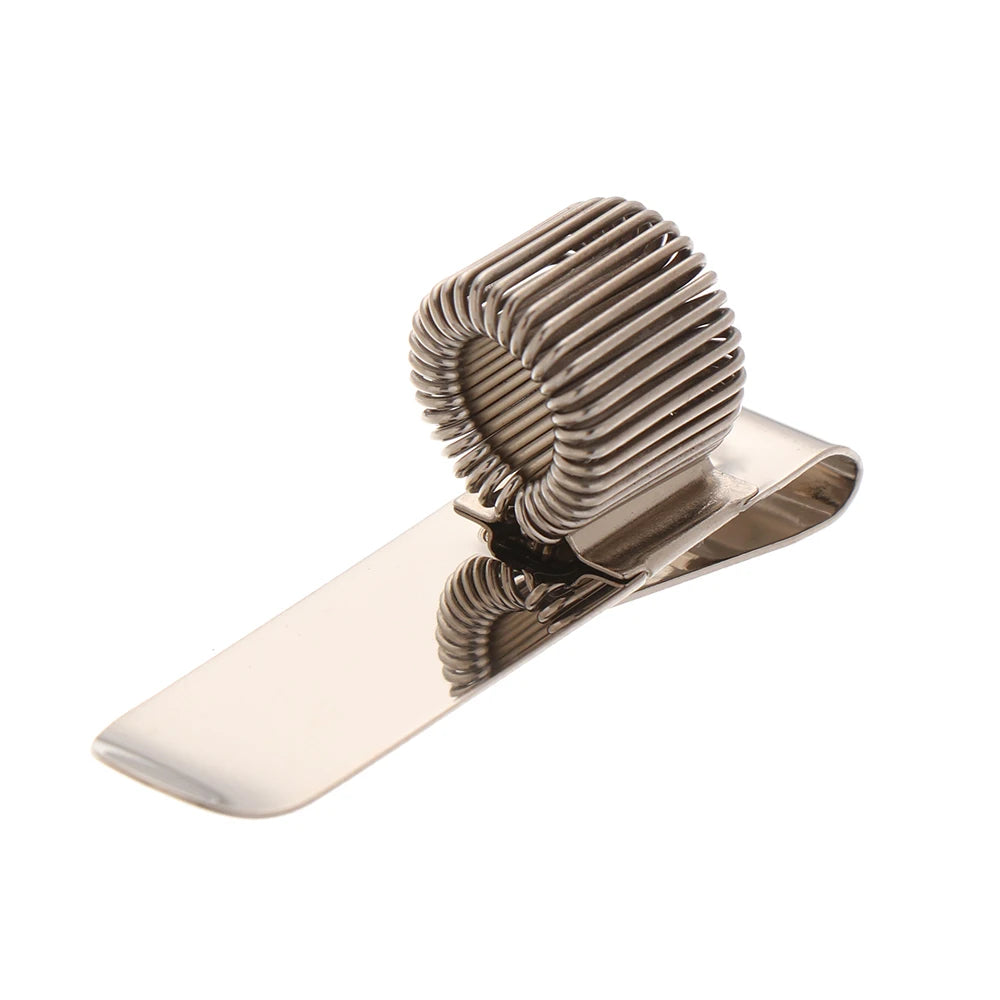 1 PCS Spring Pen Clip Metal Pencil Holder Single Hole Double Opening Triple Orifice Elastic Loop Portable Writing Stationery