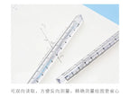 Transparent Triangle Ruler 15 Cm Kawaii Accessories Stationery School Supplies Student Rulers