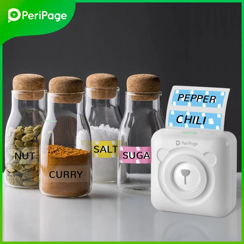 9 Colors Peripage A6 304DPI Mini Photo Printer Notes Sticker Label Printing Machine Bluetooth Portable Wireless Printer Marker