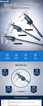 SHAHE Precision Electronic Digital Caliper 150/200/300 MM Electronic Digital Caliper Steel Vernier Caliper Paquimetro Digital