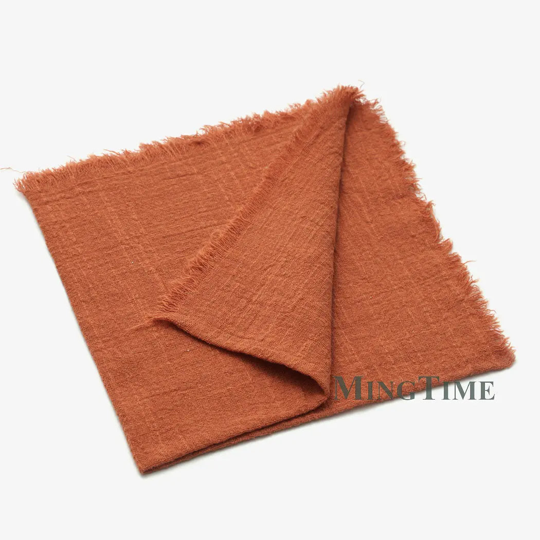 Napkin Cotton Cloth 41*41cm Rustic Gauze Hanky Tea Towel Dining Place Mats Wedding Supplies Linen Home Table Decor