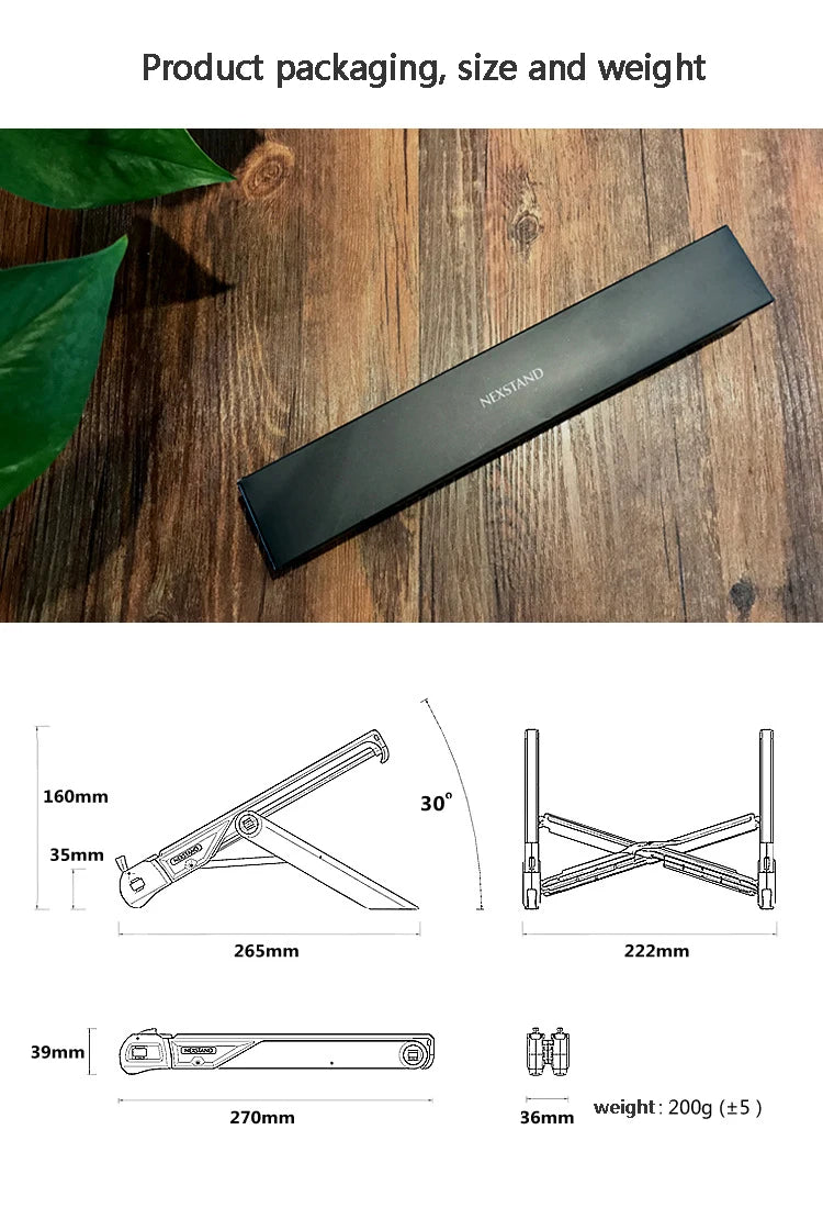 NEXSTAND K7 Laptop Stand Folding Portable Laptop House Office Ergonomic Stand Notebook Stand Notebook Suporte Laptop Accessories