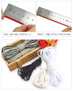 2.5mm Elastic Rope Elastic Band Shock Cord Bungee Rubber Band Stretch Thread for Garment Accessory Craft Handmade DIY