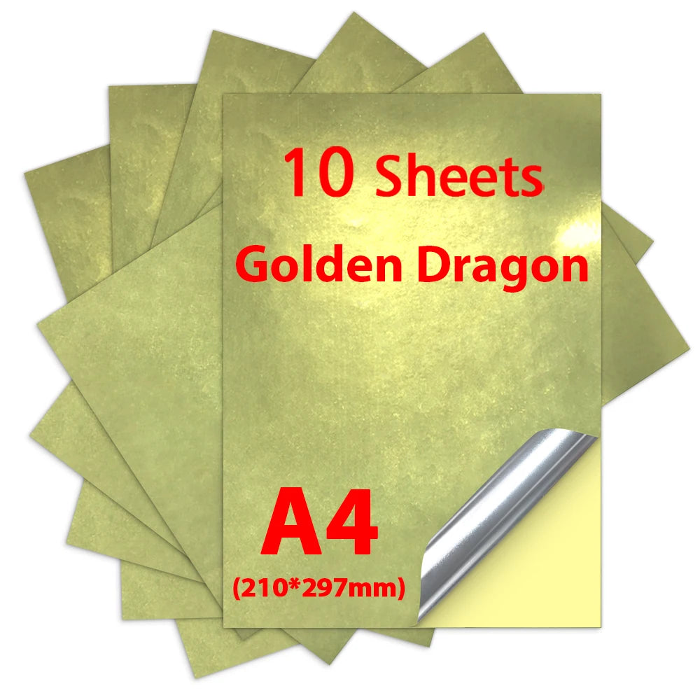 10-100 Sheets A4 self-adhesive Matte Printable Vinyl Sticker Paper for Inkjet printer DIY Crafts Copy Paper Inkjet Printer Paper