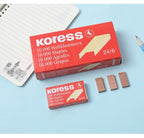 Acrylic Transparent Stapler Rose Gold Color Crystal INS Design 24/6 Staples Stationery Office Binding School Supplies A6331