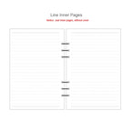45 Sheets A5 A6A7 Loose Leaf Notebook Refill Spiral Binder Inner Page Weekly Monthly To Do Line Dot Grid Inside Paper Stationery