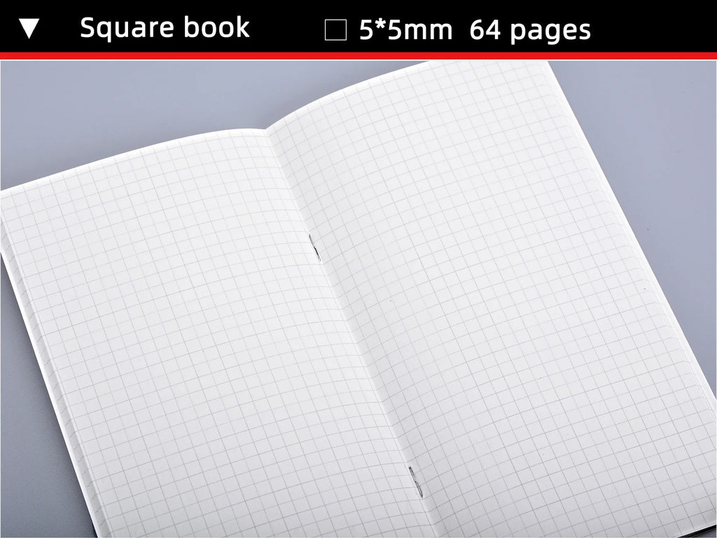 Replace Notebooks DIY Journal Inner Paper Books 4 Sizes 64 Pages Blank/ Graph/ Ruled/ Dot Diary School Office Student Stationery