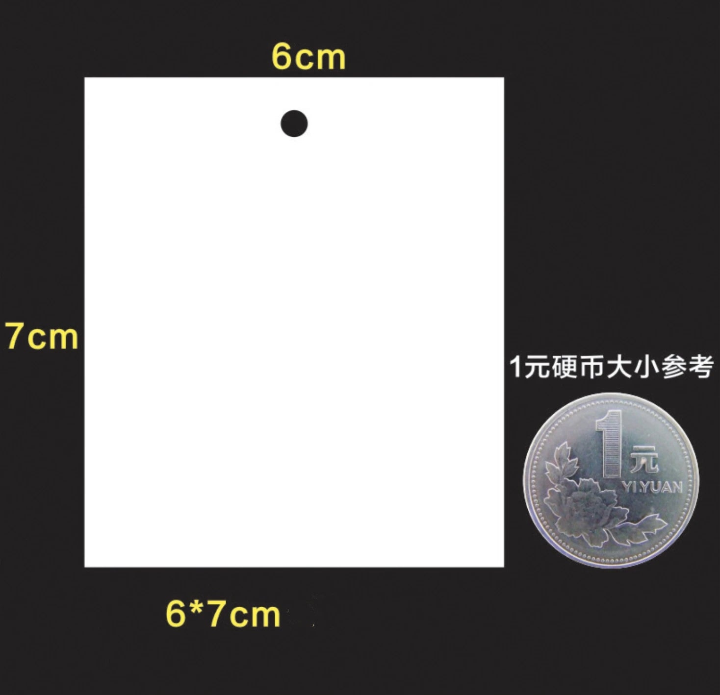 50pcs 5x5/6x9/3x4cm White Blank Paper Marking Blank Price Tags  For Diy Jewelry Display Necklace Cards Hang Favor Label Tag