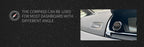 KANPAS Compass for Car/Small Dashboard Compass/Compass for Boat/No Leaking Compass/Double Dial/Luminous