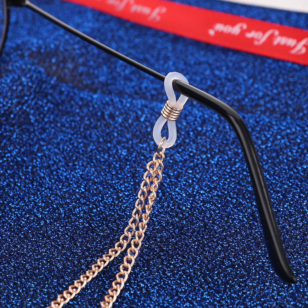 New Fashion Women Eyeglass Chain Hollow Star Pearl Beaded Sunglasses Reading Glasses Lanyard Eyewear Holder Neck Strap Rope