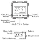 ETOPOO Digital Electronic Level Digital Angle Fnder 4*90 ° Magnetic Inclinometer Protractor Precision Level Box for Woodworking
