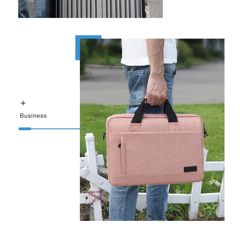 Business Laptop Bag Case Shoulder Tote Bag Notebook Bag Briefcase For 13 15 17 Inch Macbook Air Pro HP Huawei Asus Dell