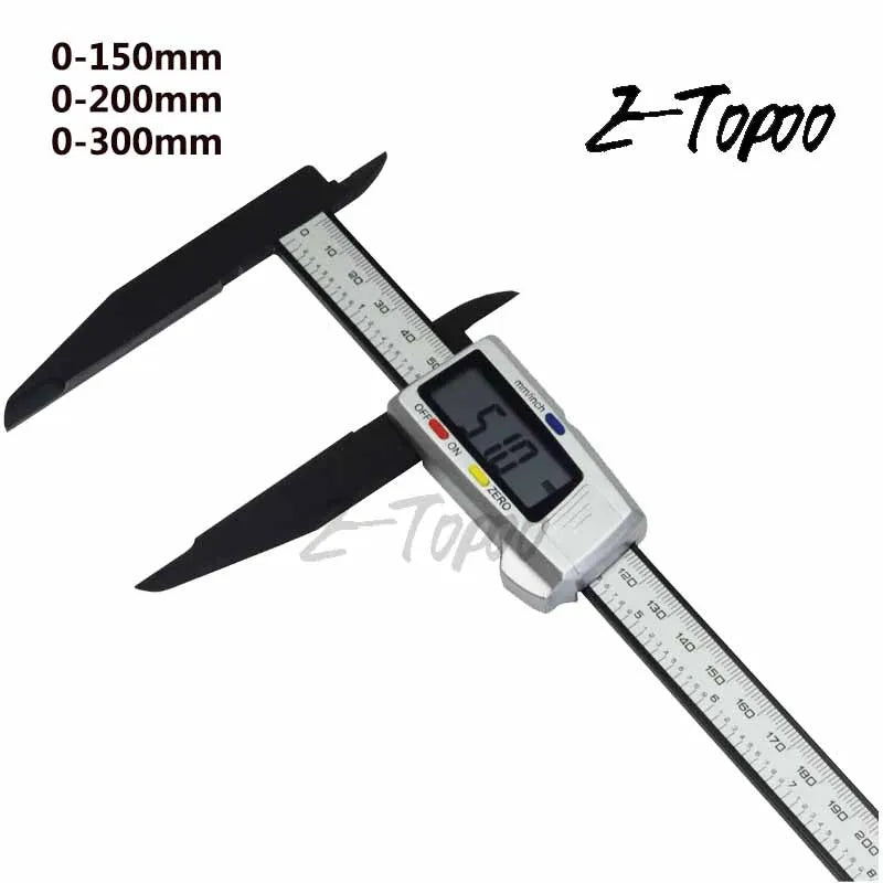 300mm 200 Electronic Digital Caliper LCD Plastic Vernier Caliper  Long Jaw Micrometer Inner Outer Diameter Gauge Measuring Tools