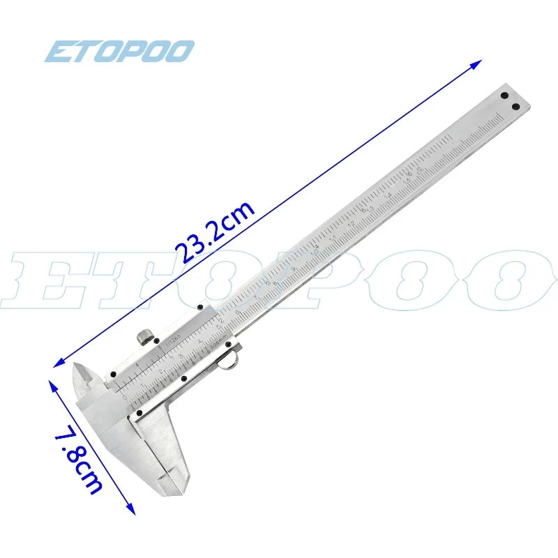 Mini Vernier Caliper Hardened Metric Machinist 0-70mm 0-100mm 0-150mm 0-200mm Stainless Steel Guage Portable Measuring Tool