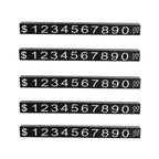 5 Sets Combined Price Tag Euro Dollar Number Digit Cubes Stick For Clothes Phone Laptop Jewelry Showcase Counter Price Display