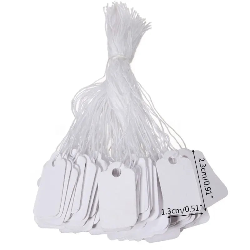 500 Pcs Price Label Tags String Jewelry Clothing Display Merchandise Price Tags    Dropshipping