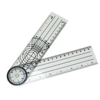 2 in 1 Pain Goniometer Spinal Goniometer Ruler Motion Tester Pain Rating Scale 360 Professional Medical Protractor Angle Ruler