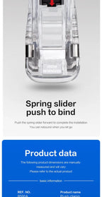 KHINSUN Paper Clipper Staplers Push Clamp File Documents Binding Tool Stapling Machine Paper Clips With Refills Office Supplies