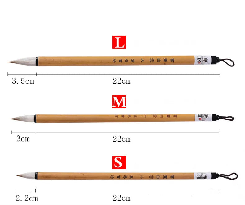 Calligraphy Brushes Chinese Mixed Woolen Hair Brush Pen Regular Script Calligraphy Painting Brush Pen Caligrafia Tinta China
